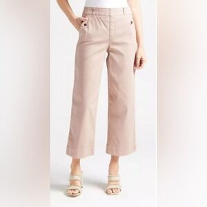 SPANX Stretch Twill Cropped Wide Leg Pants L